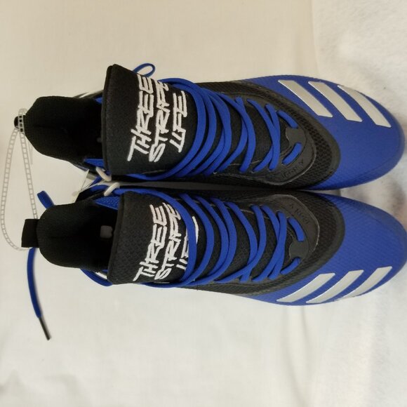 NWT ADiDAS Icon V Boost Metal Cleat Baseball Shoes Blue Black Size 11.5 ~4390 - Picture 7 of 8